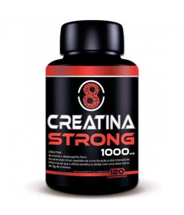 Creatina Strong - 1000mg -120 Comprimidos - Fharmonat